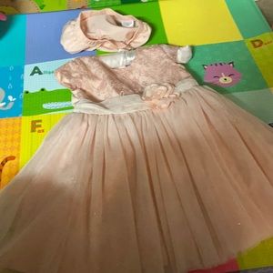 Dress light peach color